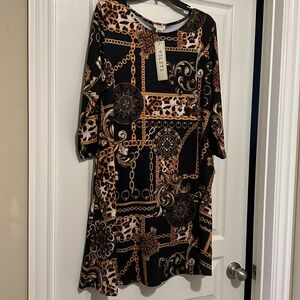 NWT YELETE 3/4 Sleeve Dress